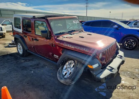 2021 Jeep Wrangler Unlimited Sport z USA, uszkodzony, nr VIN 1C4HJXDG5MW663504